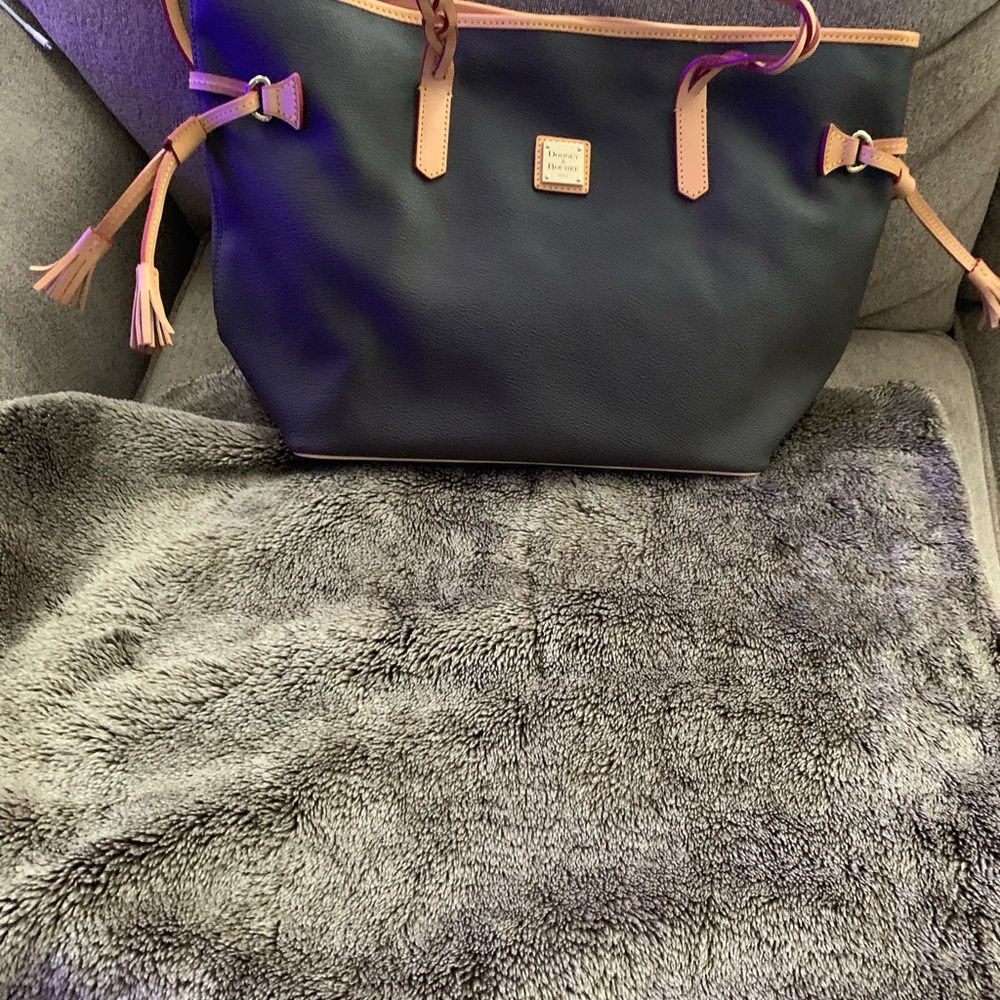 Large tote Brown & Red by Dooney Bourke